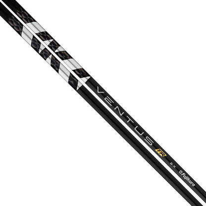 FUJIKURA VENTUS TR black wood shaft with custom design, ideal for golf enthusiasts. Includes free grip and adapter.