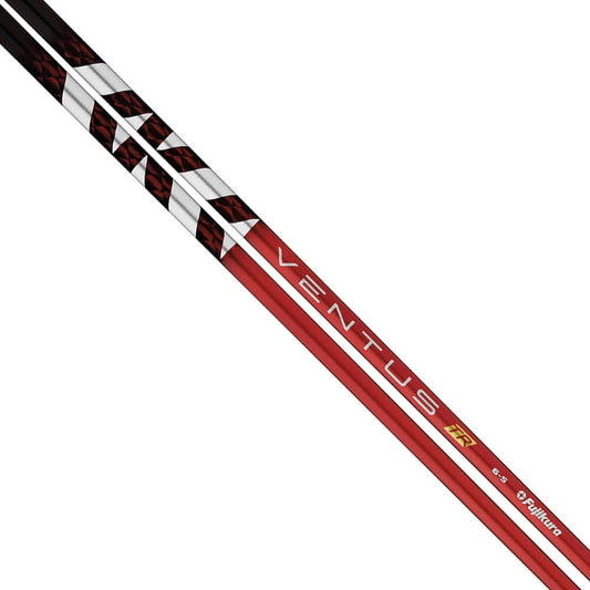 FUJIKURA VENTUS TR Red Wood Shaft with custom design, includes free adapter and grip, ideal for golfers.