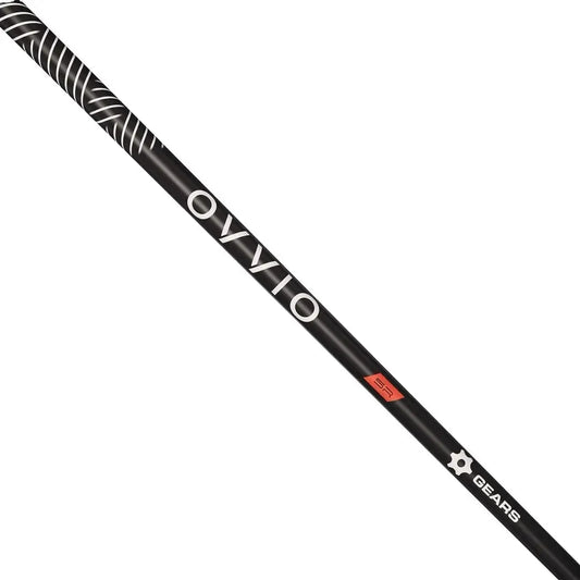 OVVIO Red Seamless Wood Shaft by GEARS, designed for superior performance and fit, showcasing advanced filament winding technology.