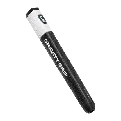 GG1 Gravity Grip golf putter grip in black and white, designed for instant accuracy and minimal face rotation.