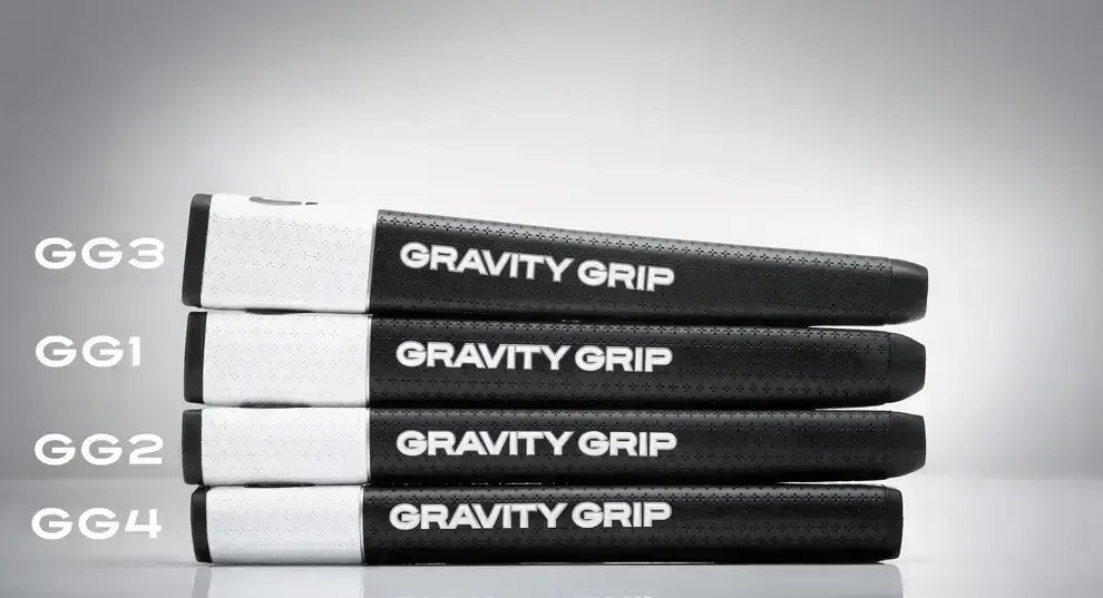 GG1 Gravity Grip, part of the Gravity Grip series, showcasing product range with sleek black and white design.