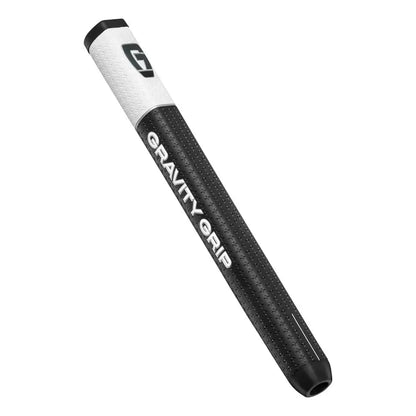 GG2 Gravity Grip putter grip showcasing the flat design and black/white color scheme for enhanced accuracy.