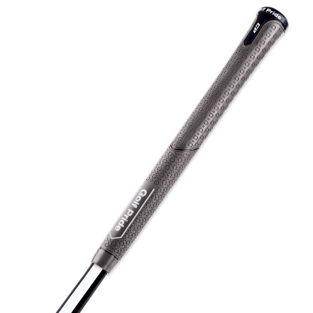 Golf Pride CP Series grip showcasing ultra soft rubber and textured design for enhanced comfort and performance.