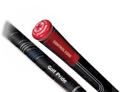 Golf Pride CP2 Pro grip showcasing Control Core technology for improved comfort and performance in golf.