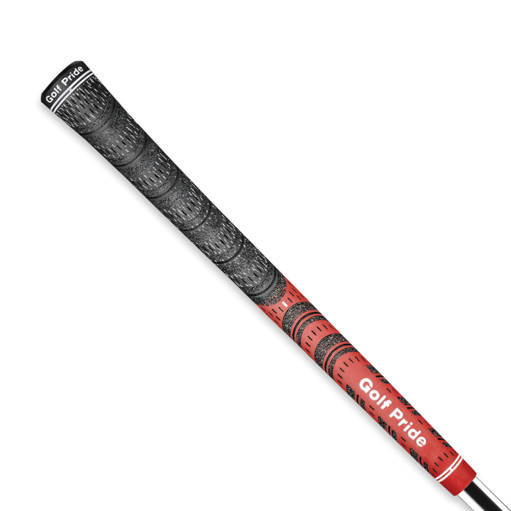 Golf Pride MCC Grip showcasing the hybrid design for optimal performance in all weather conditions.