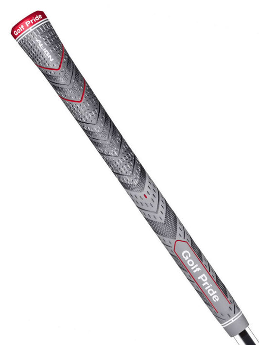 Golf Pride MCC Plus4 ALIGN golf grip with raised ridge for consistent hand placement and improved clubface awareness.