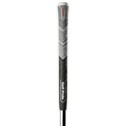 Golf Pride MCC Plus4 Align Max grip showcasing raised ridge technology and hybrid design for optimal performance.