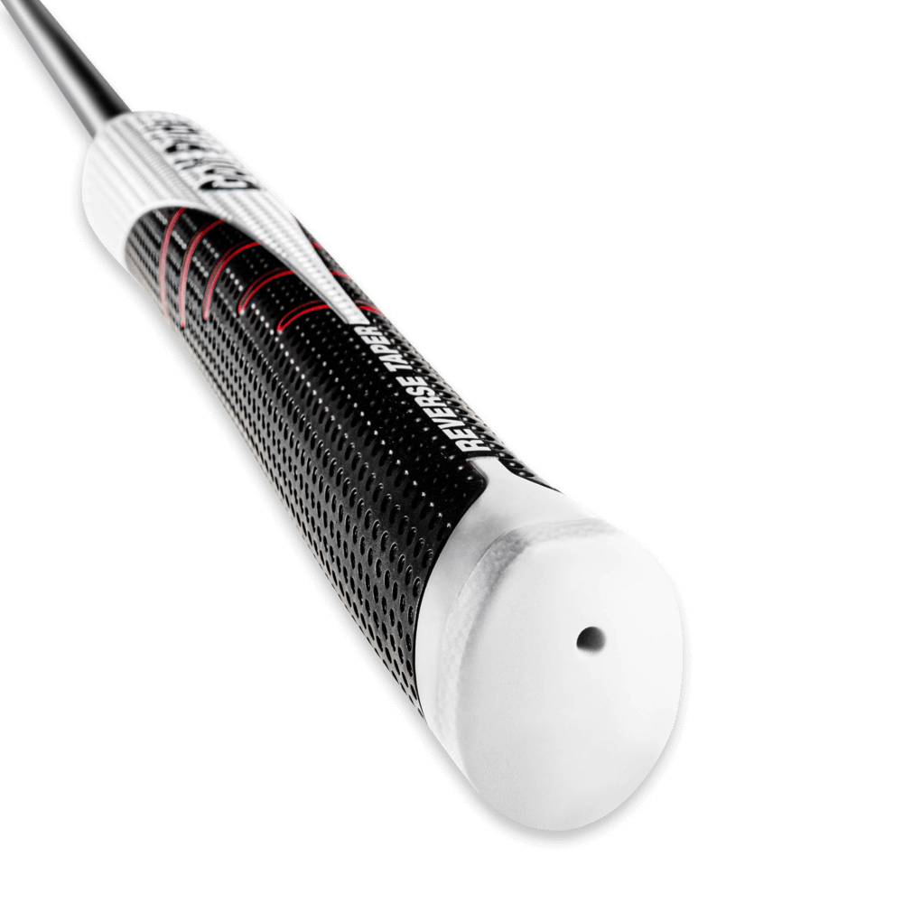 Golf Pride Reverse Taper putter grip with a modern flat design for better putt optimization and control.