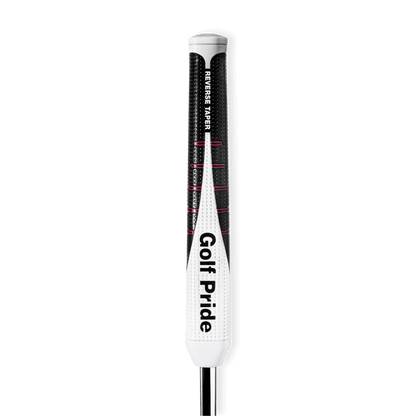 Golf Pride Reverse Taper putter grip with larger lower hand for optimized putting strokes and enhanced control.