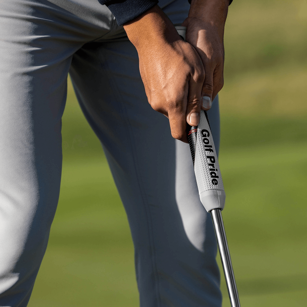Golf Pride Reverse Taper putter grip in action, enhancing comfort and control for an optimal putting stroke.