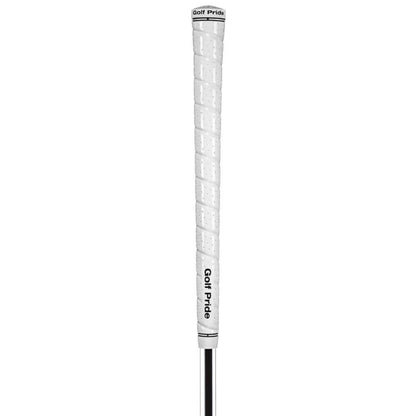Golf Pride Tour Wrap 2G golf grip in white, featuring enhanced tackiness and soft feel for optimal performance.