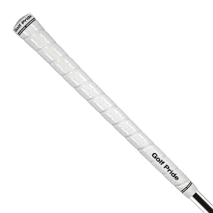 Golf Pride Tour Wrap 2G grip in white, featuring enhanced tackiness and soft material for better feel and grip performance.