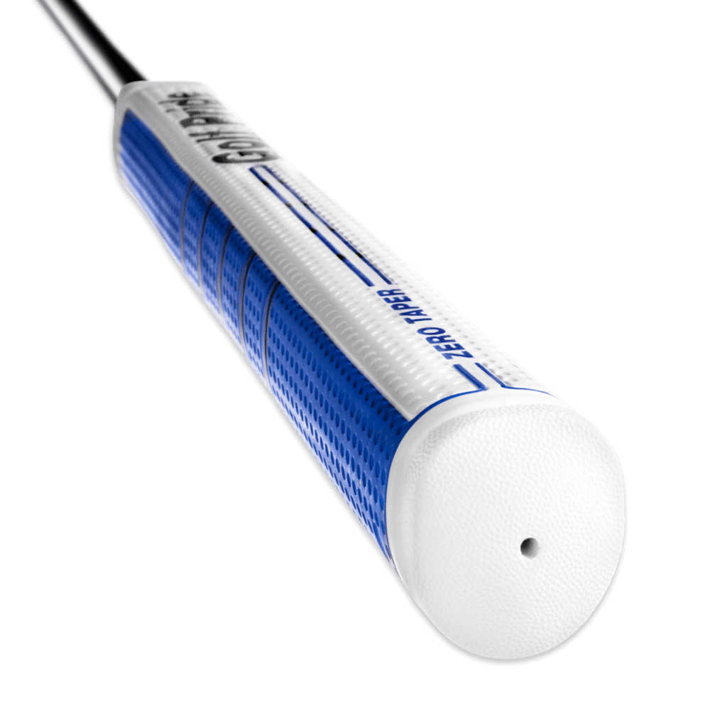 Golf Pride Zero Taper Putter Grip showcasing its straight, parallel design and soft, tacky texture for confident putts.
