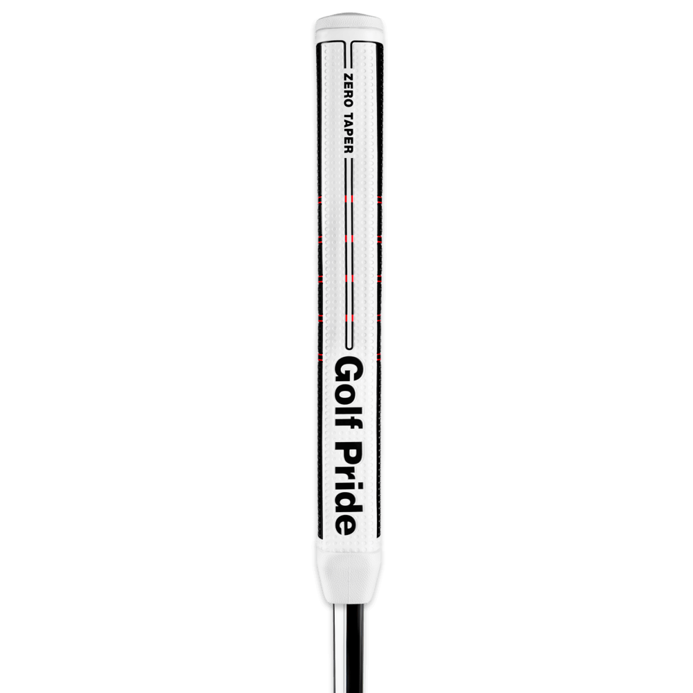Golf Pride Zero Taper Putter Grip featuring a straight design for confident putting and enhanced club face awareness.