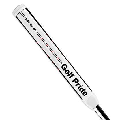Golf Pride Zero Taper Putter Grip showcasing its straight design and soft texture for improved putting confidence.