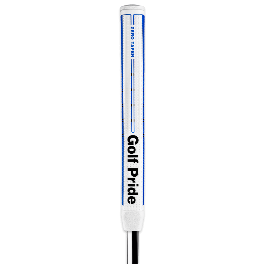 Golf Pride Zero Taper Putter Grip showcasing its straight design and soft texture for confident putts.