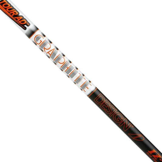 Graphite Design Tour AD IZ wood shaft with sleek design and premium branding, perfect for enhancing golf performance.
