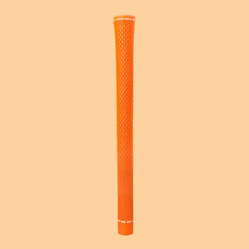 J.C Studio Magic Grips in vibrant orange color with a textured water ripple design for enhanced grip and shock absorption.