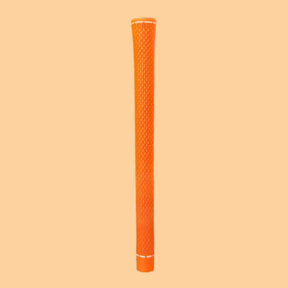 J.C Studio Magic Grips in vibrant orange color with a textured water ripple design for enhanced grip and shock absorption.