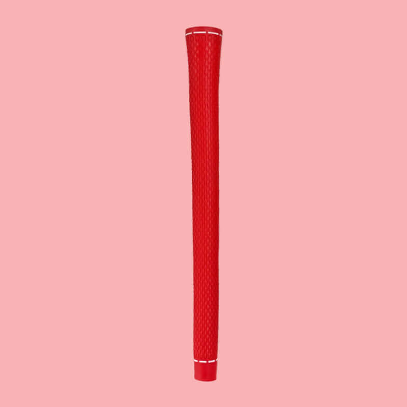 J.C Studio men's golf swing grips in red color, featuring a textured design for enhanced grip and comfort.