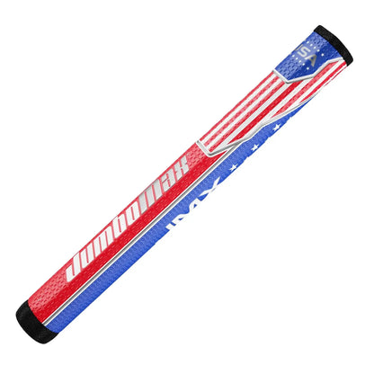 JumboMax ST/1.2™ Jumbo Putter Grip featuring American flag design, promotes tension-free putting stroke.
