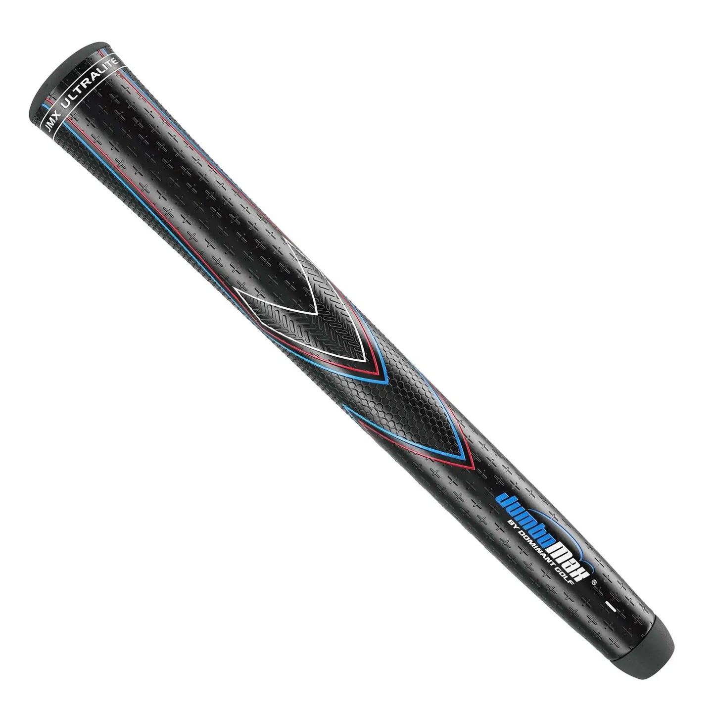 JumboMax JMX UltraLite™ grip showcasing mid-firm feel, tri-texture design, and ultra-light construction.