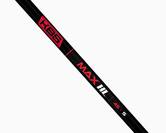 KBS MAX HL Graphite Wood Shaft showcasing sleek design for enhanced launch and spin for lower swing speeds.