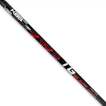 KBS TGBlack Driver/Wood Shaft showcasing high modulus graphite construction and sleek design.