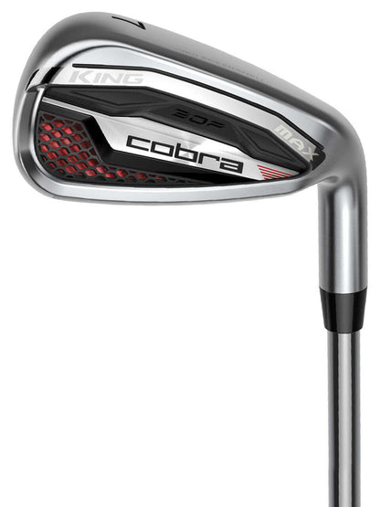 KING MAX Irons angled view showcasing advanced design and technology for improved performance on the course.