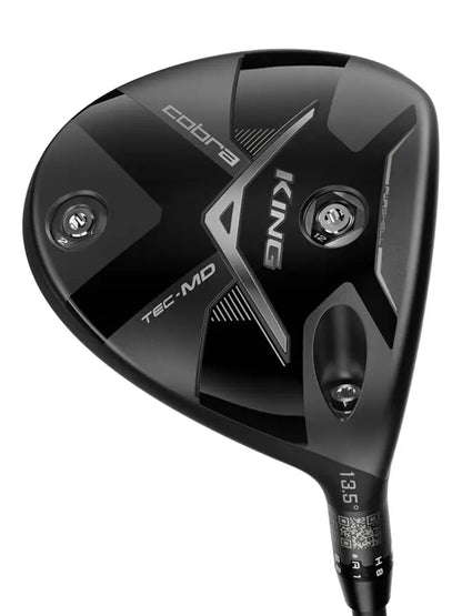 KING TEC Mini Driver showing its sleek black design and adjustable features for enhanced golf performance.