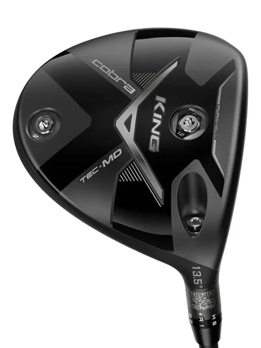 KING TEC Mini Driver showing its sleek black design and adjustable features for enhanced golf performance.