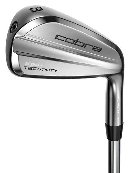 KING TEC Utility Irons image showcasing the sleek design and forge technology for precision golf performance.