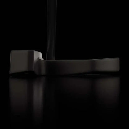 L.A.B. Golf DF3 Stock Putter showcasing its sleek design on a dark reflective surface.