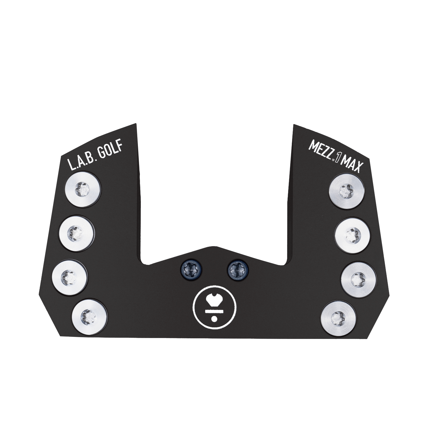 L.A.B. Golf MEZZ.1 MAX custom putter top view showcasing its innovative design and Lie Angle Balance technology.