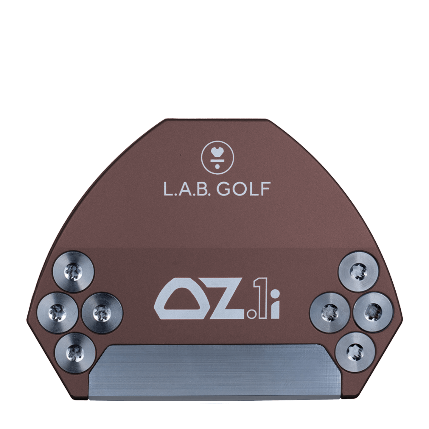 L.A.B. Golf OZ.1i Custom Putter showcasing its unique design and stainless steel insert for improved performance.