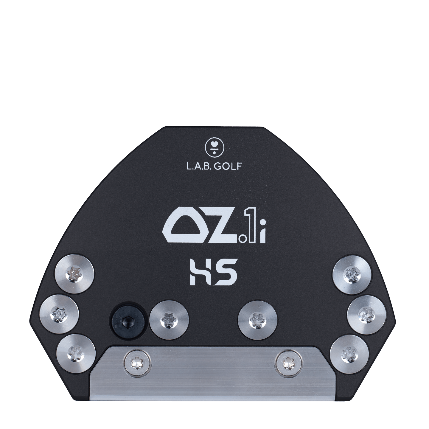 L.A.B. Golf OZ.1i HS Custom Putter top view showcasing its design and innovative features.