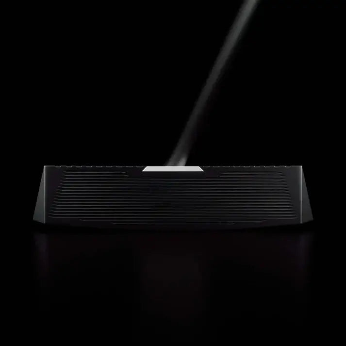 L.A.B. MEZZ.1 MAX Stock putter showcasing detailed CNC machined design and stability features on a black background.