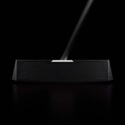 L.A.B. MEZZ.1 MAX Stock putter showcasing detailed CNC machined design and stability features on a black background.