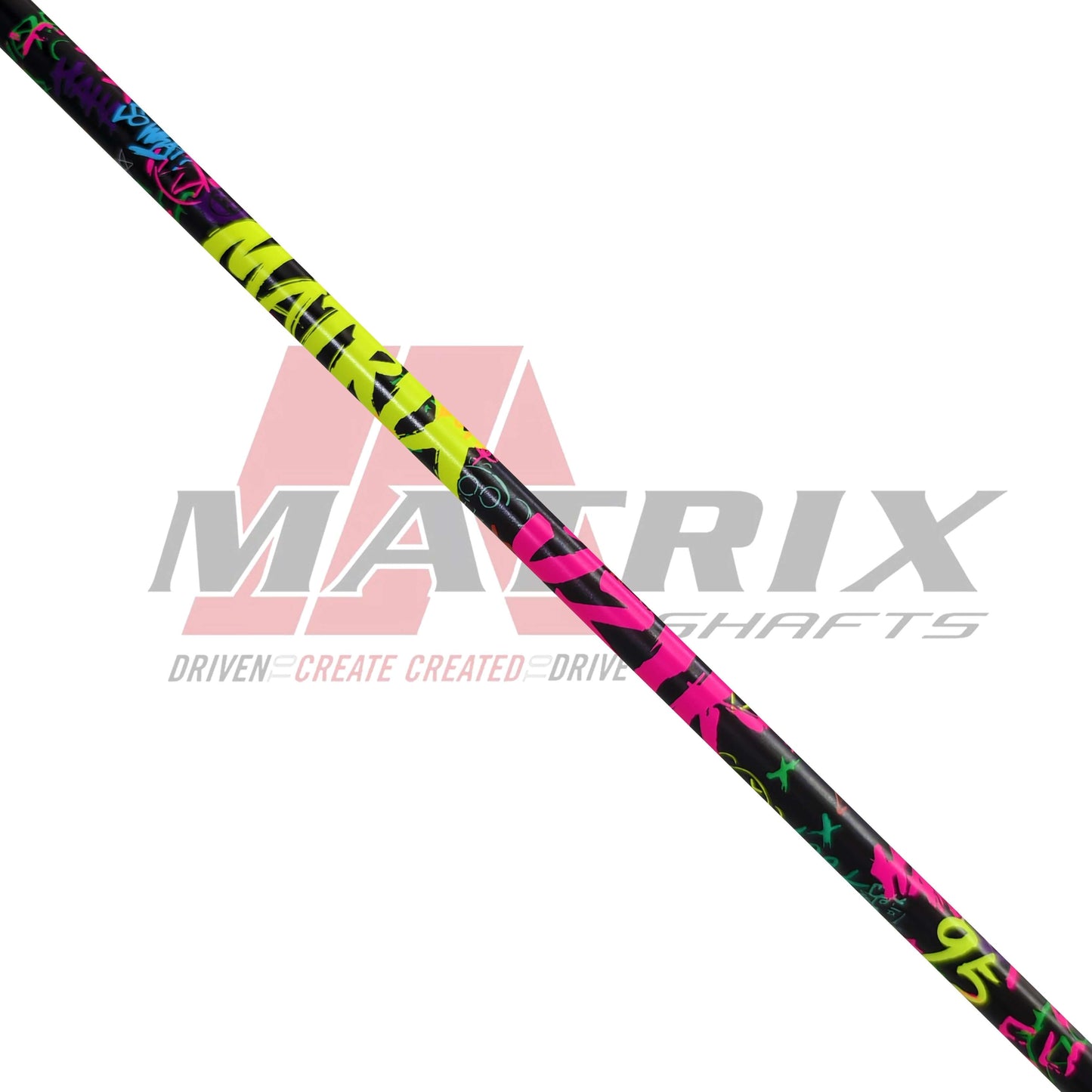 MATRIX CFHD Graffiti Series 95 Iron Shaft featuring vibrant graphic design and sleek construction.