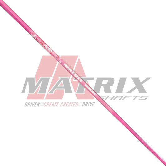 MATRIX DRESS Series Wood Shaft in pink, designed for premium performance and a light feel. Comes fully assembled with free adapter.