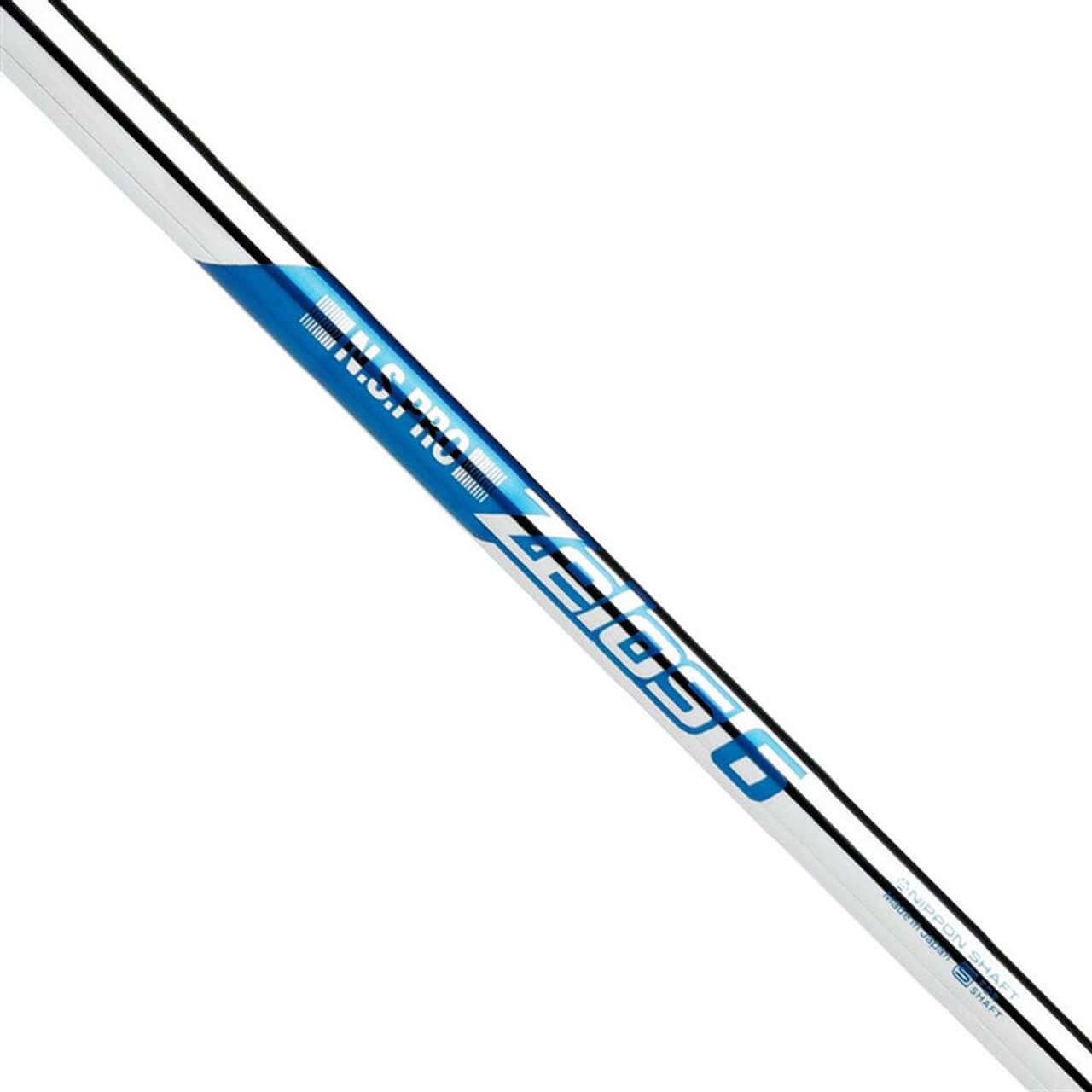 Nippon N.S. PRO ZELOS 6 Iron Shaft .355 showing innovative lightweight design and modern branding.