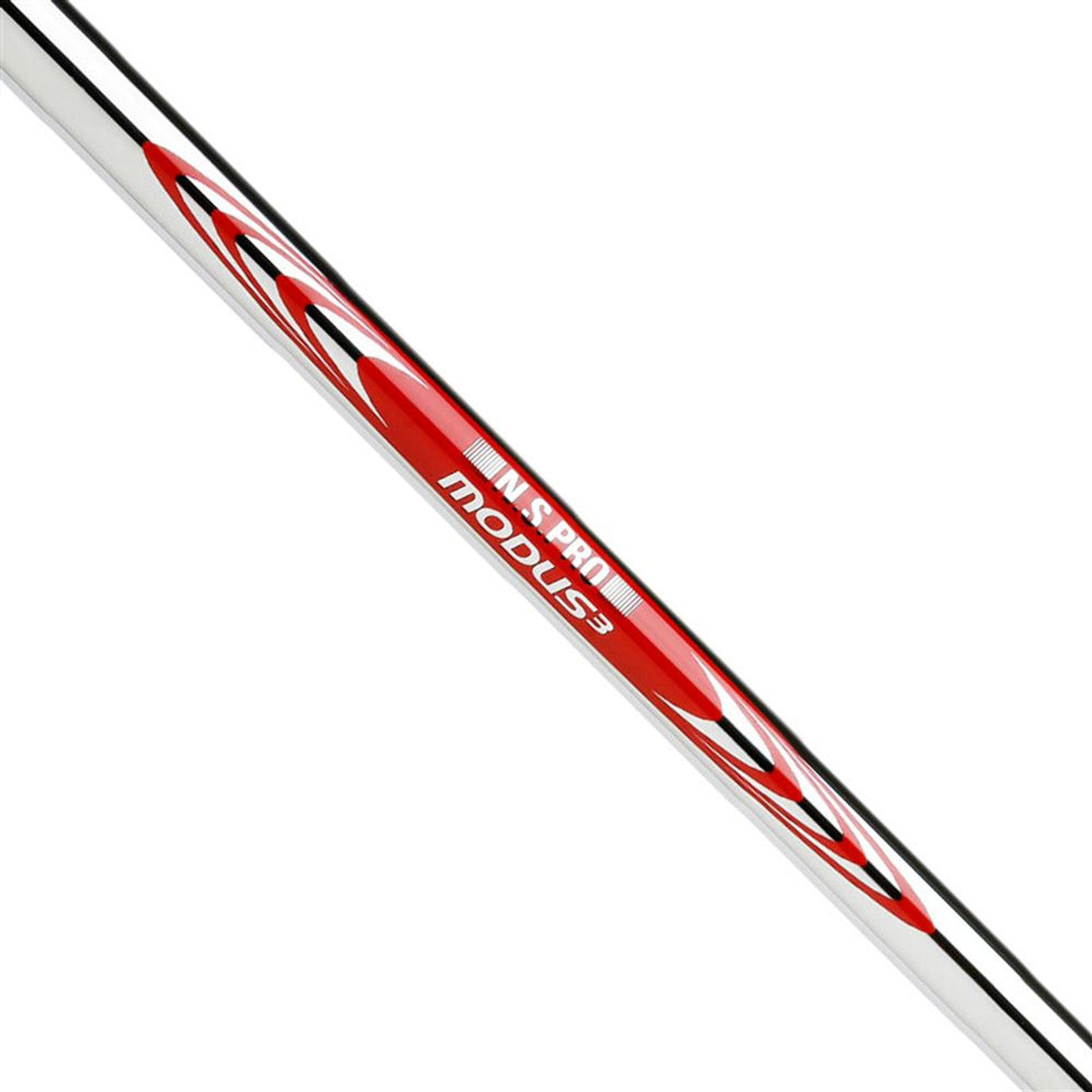 Nippon N.S. PRO Modus3 Tour 115 Iron Shaft .355 with distinctive red and white design for enhanced golf performance.