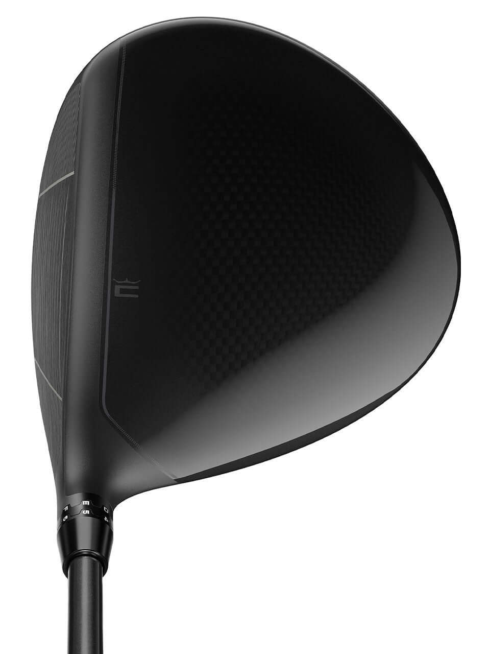 OPTM MAX-D Driver head showing sleek black design and innovative feature for slice correction.