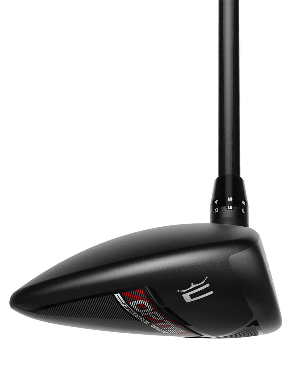 OPTM MAX Fairway golf club showing aerodynamic design for reduced slice and maximum forgiveness.