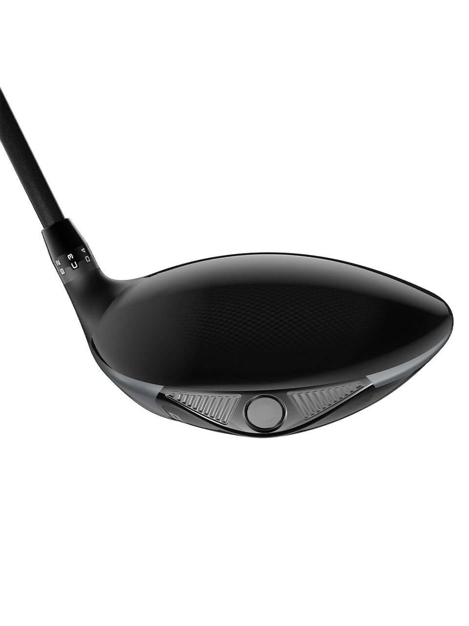 OPTM MAX-D Driver showing sleek black design for slice correction and improved ball flight.