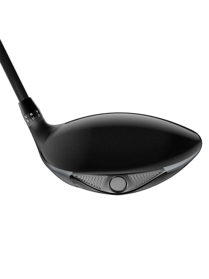 OPTM MAX-D Driver showing sleek black design for slice correction and improved ball flight.