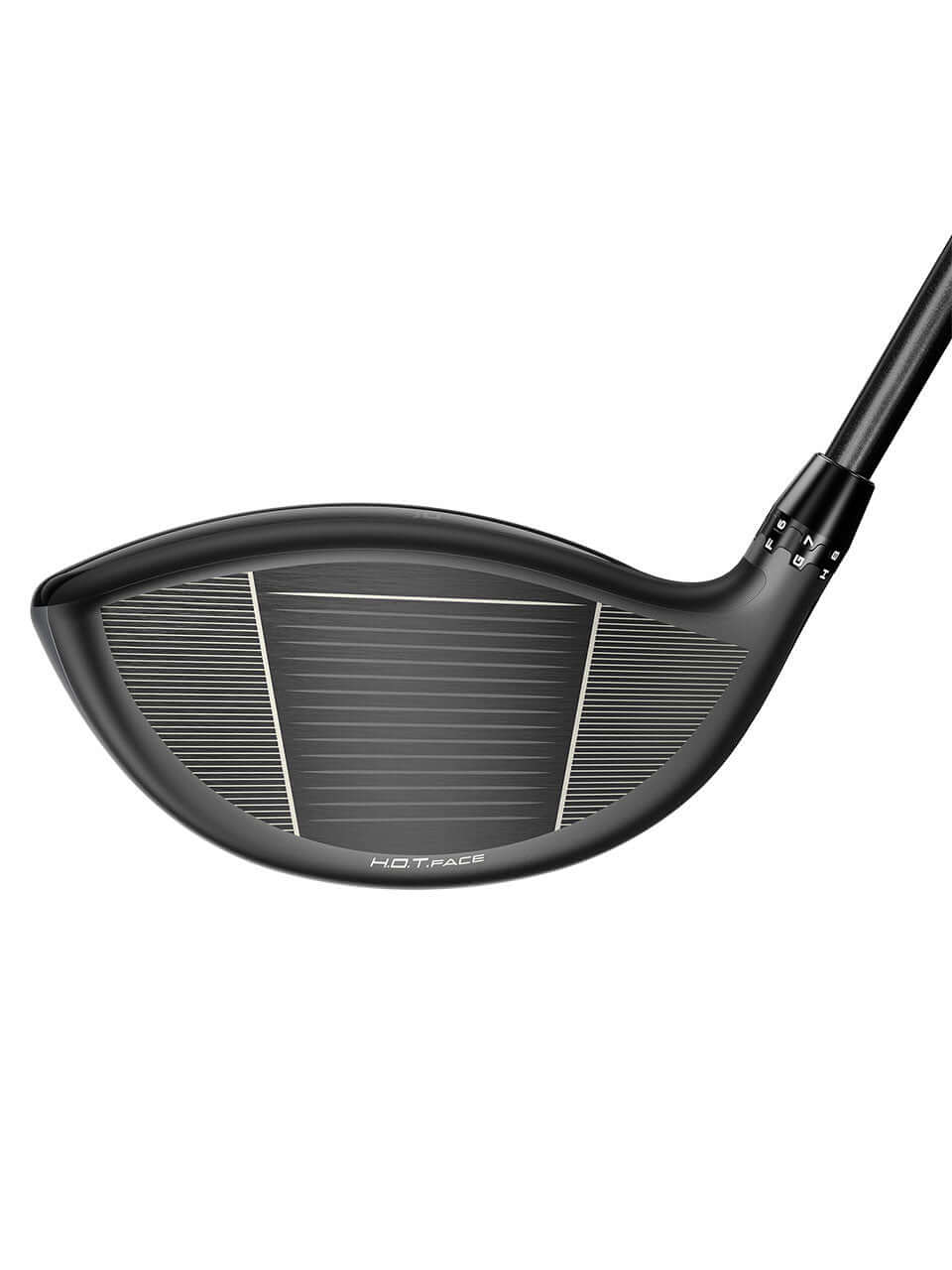 Close-up view of the OPTM MAX-K Driver clubface showcasing its advanced design and engineering for maximum stability.