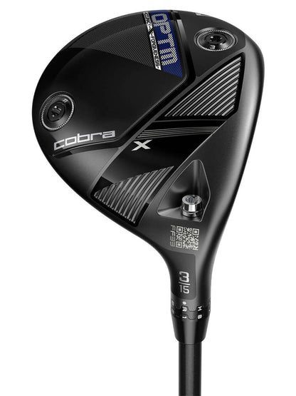 OPTM X Fairway golf club featuring a sleek black design for enhanced speed and forgiveness.