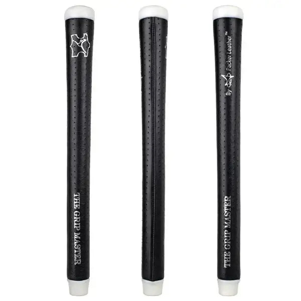 ROO Tour Edition Swinger Grip in black and white, made from premium kangaroo leather for superior comfort and performance.