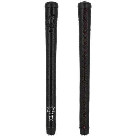 Premium Cabretta leather laced grips featuring a unique tacky feel by The Grip Master for enhanced performance.